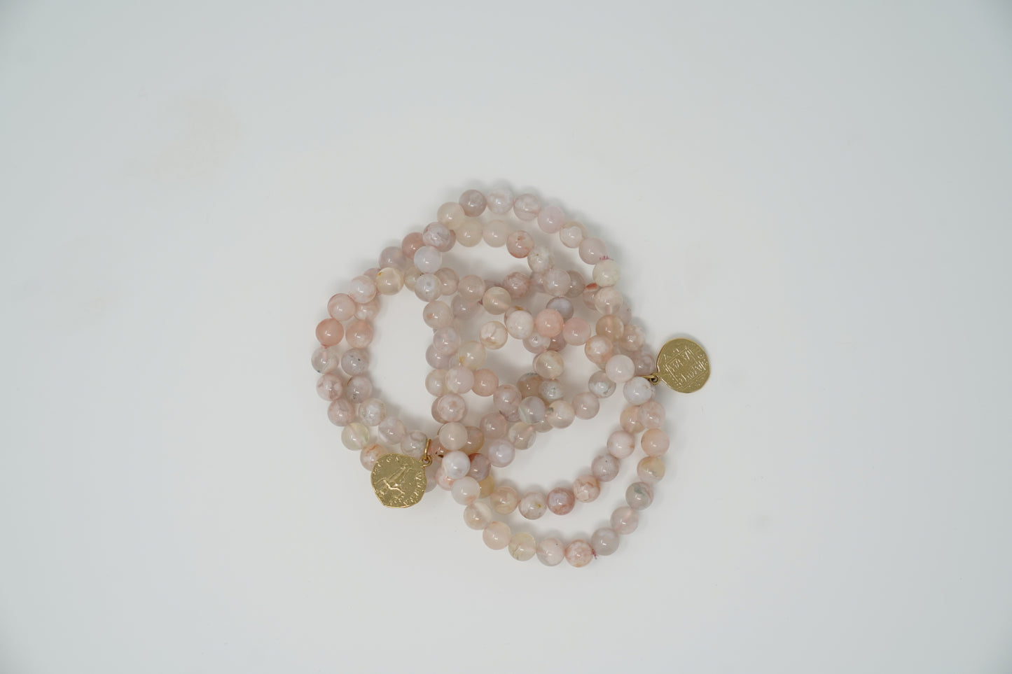 Cherry Quartz Mala Bracelet